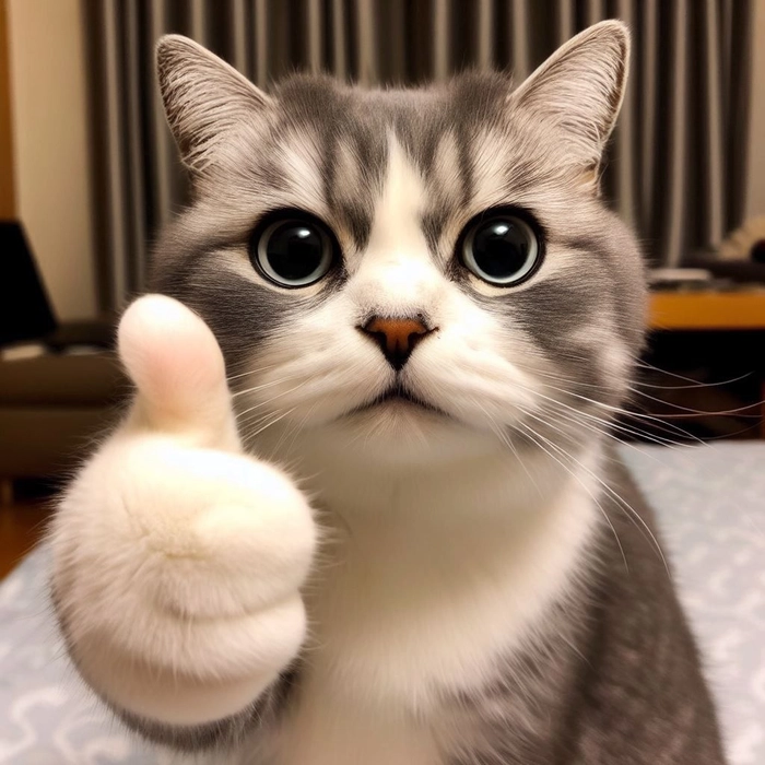 Ảnh meme con mèo like hài hước