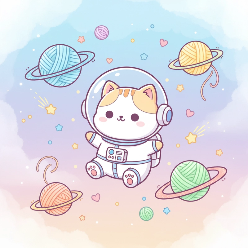 Ảnh mèo cute chibi siêu ngộ nghĩnh