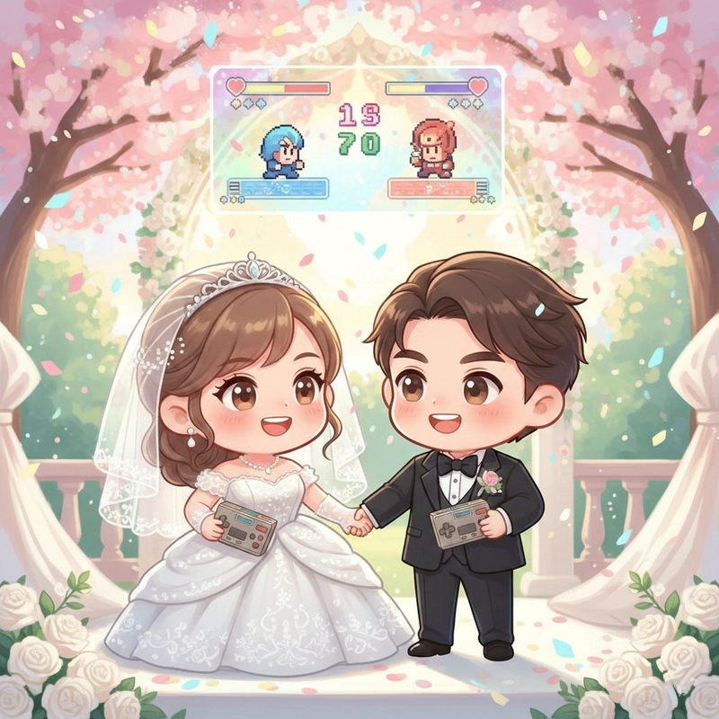 Ảnh wedding chibi cute cho bộ sưu tập