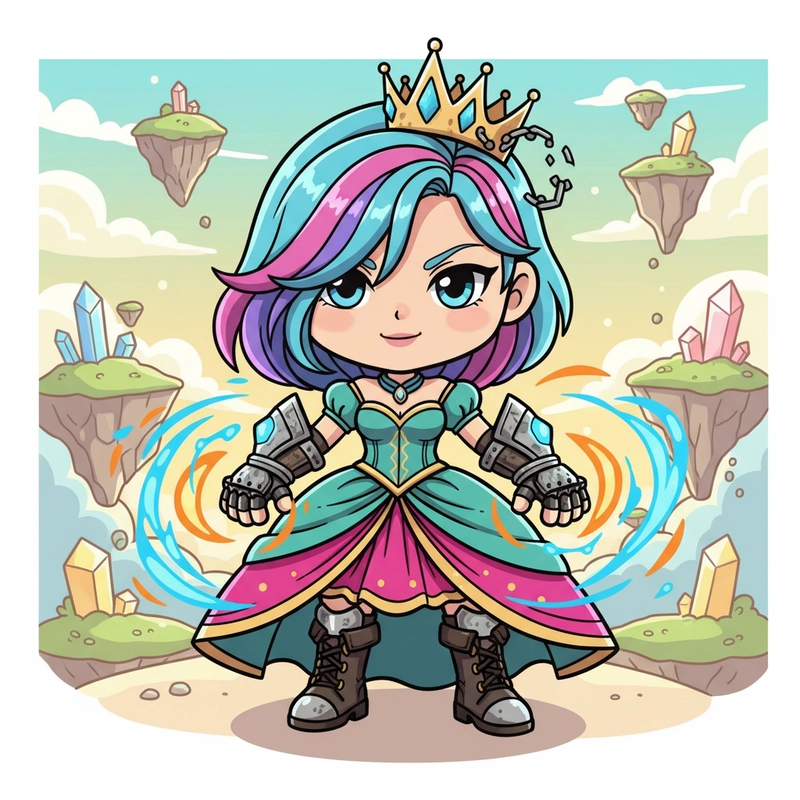 Chibi nữ cute ngầu thần thái