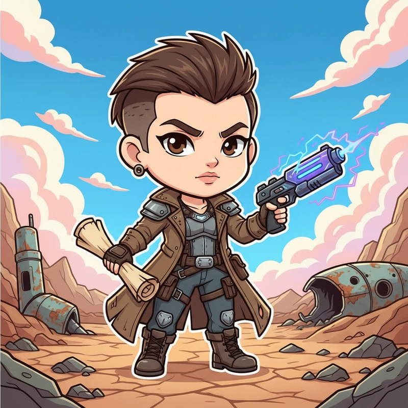 Chibi nữ ngầu thời thượng