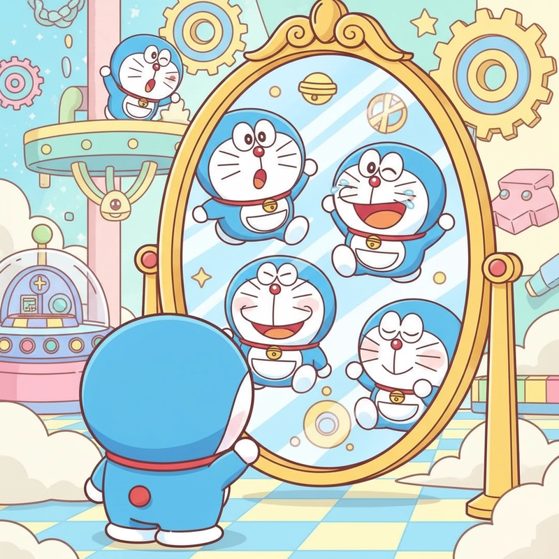Doraemon cute chibi ngộ nghĩnh