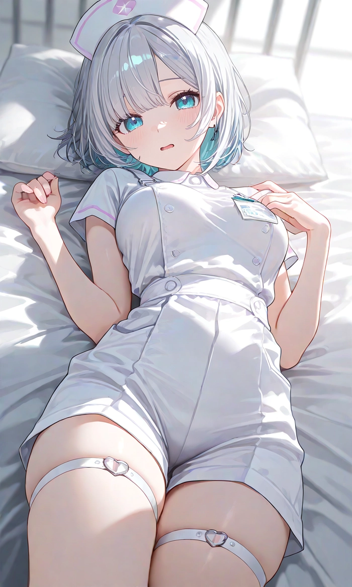 Hình Anime girl tóc xám thần thái