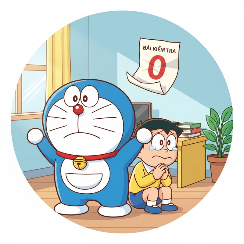 Hình Doraemon chibi đáng yêu ngộ nghĩnh