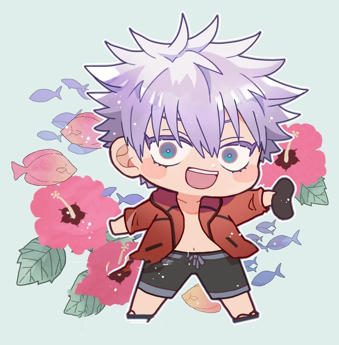 Hình Gojo chibi phong cách anime