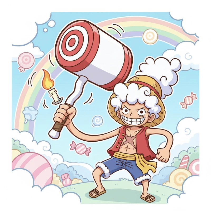 Hình Luffy chibi anime dễ thương