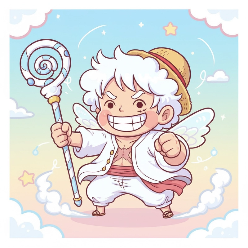 Hình Luffy chibi cute cho avatar