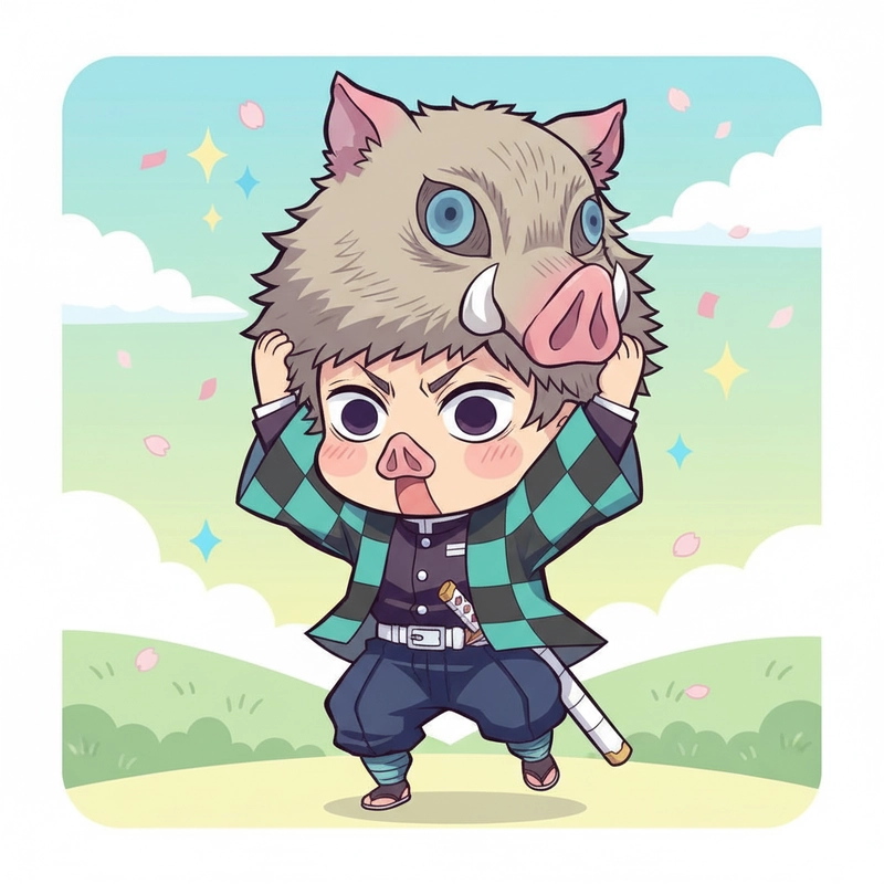 Hình Thanh gươm Diệt quỷ chibi ngộ nghĩnh