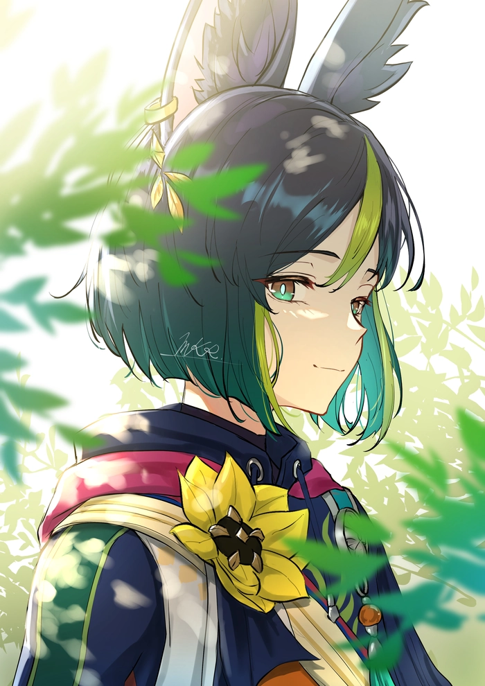 Hình Tighnari Genshin lạnh lùng