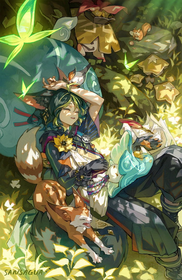 Hình Tighnari Genshin rừng sâu