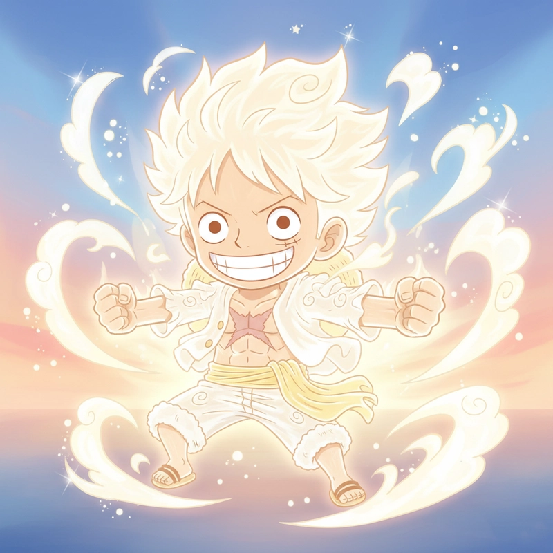 Hình ảnh Luffy chibi anime