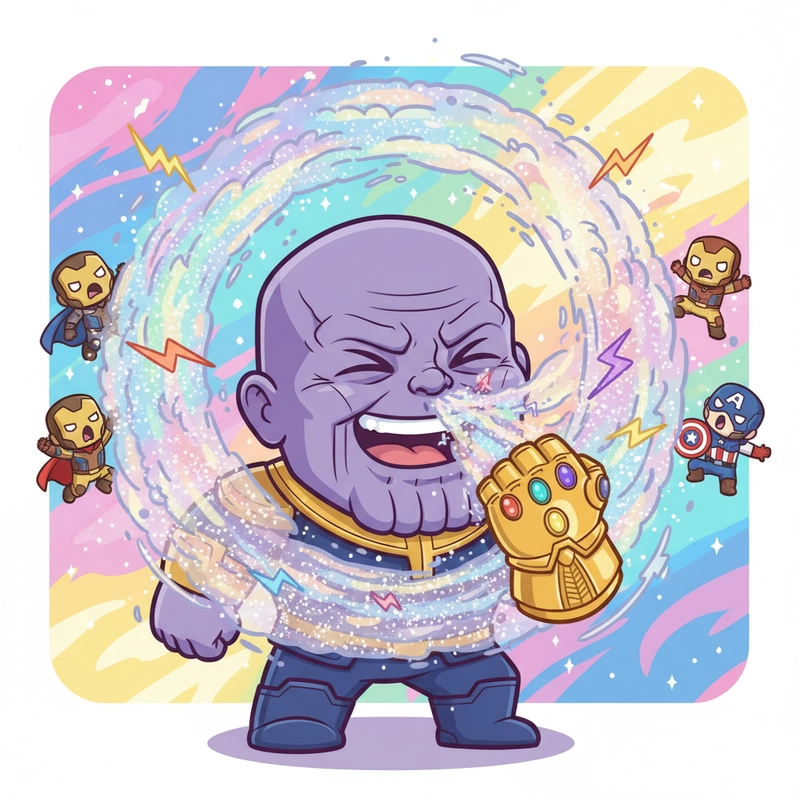 Hình ảnh Thanos Marvel chibi dễ thương