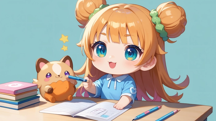 Hình ảnh anime nữ cute chibi dễ thương
