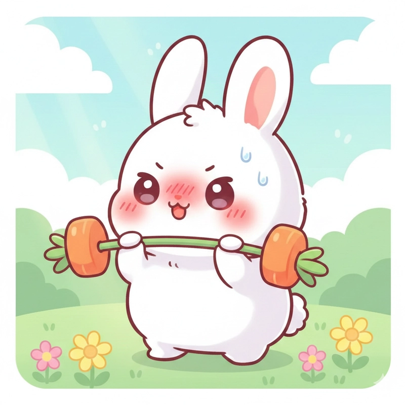 Hình ảnh thỏ con chibi dễ thương