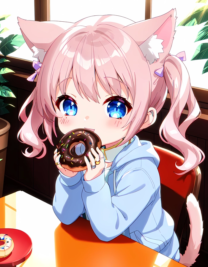 Hình anime nữ cute chibi dễ thương