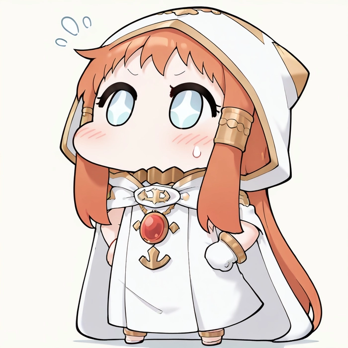 Hình chibi nữ cute đơn giản mà đẹp