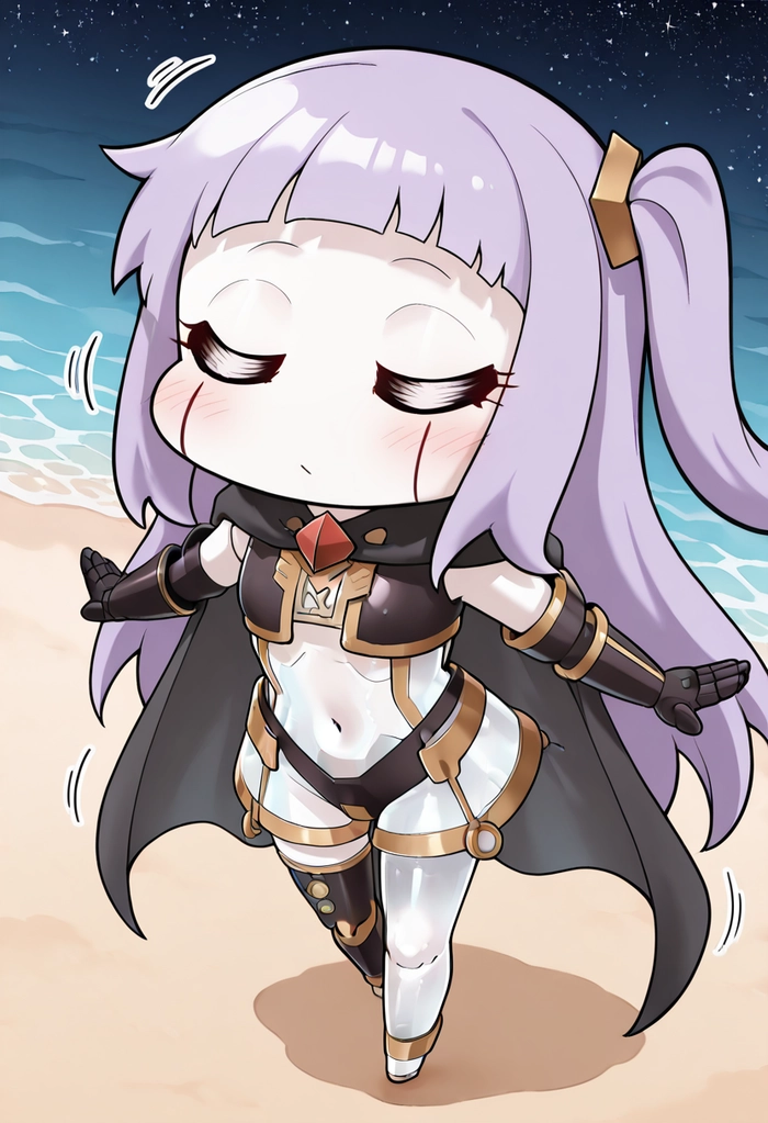 Hình chibi nữ dễ thương ngầu đáng yêu