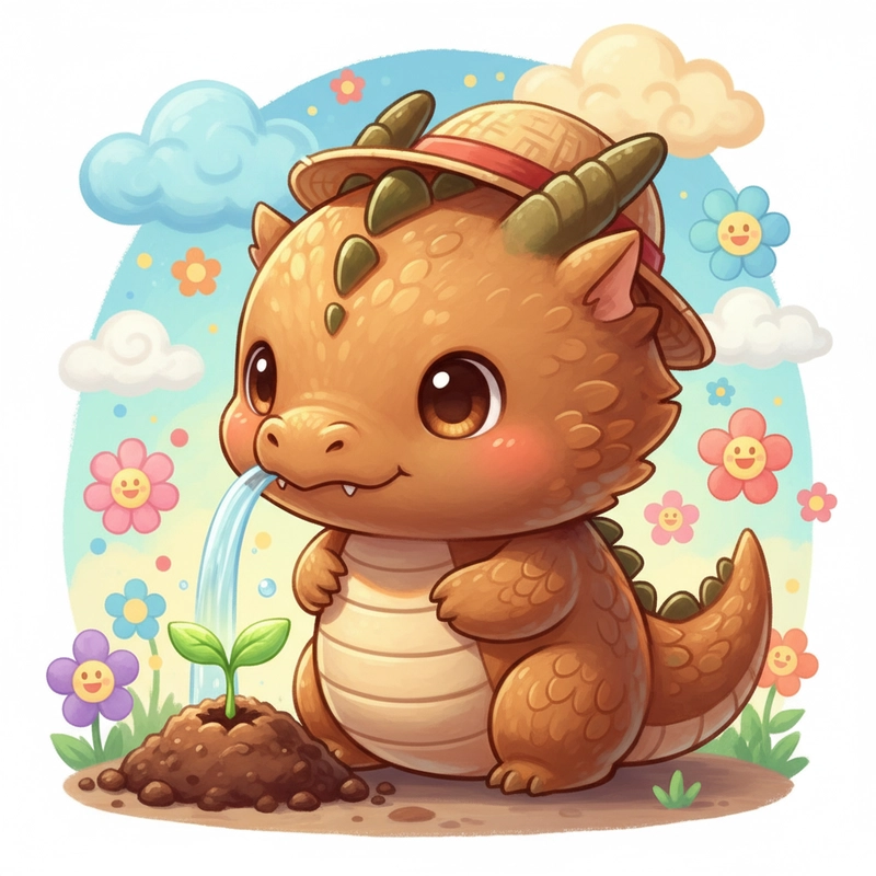 Hình con rồng chibi nhỏ nhắn