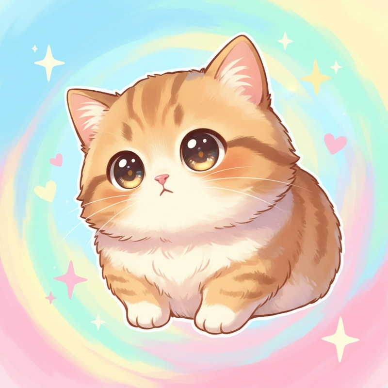 Hình mèo chibi cute đáng yêu