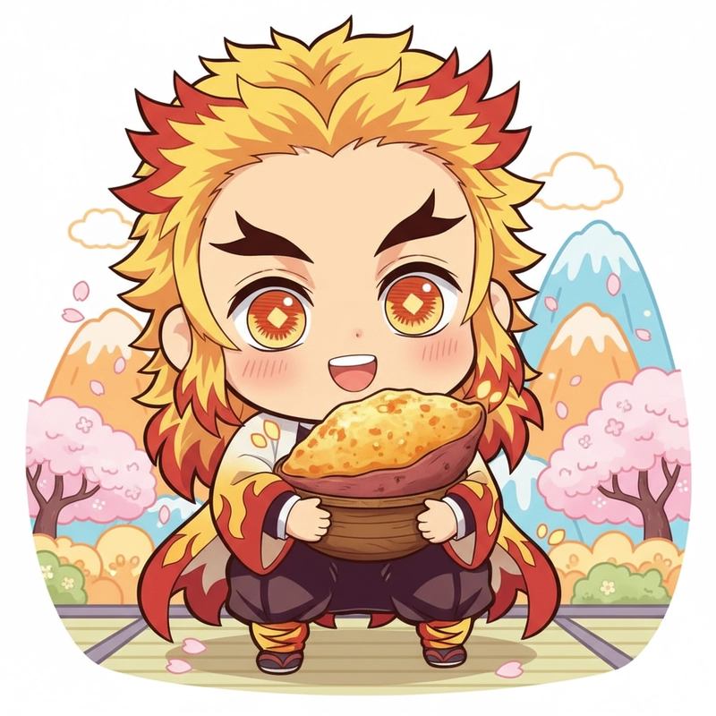 Hình nền Demon Slayer chibi đẹp