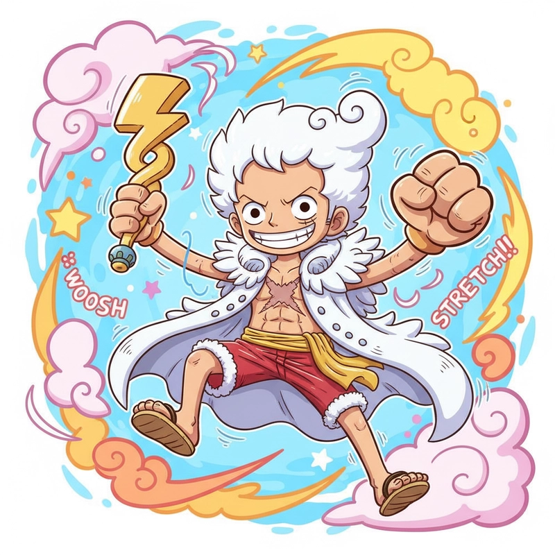 Hình nền Luffy chibi dễ thương