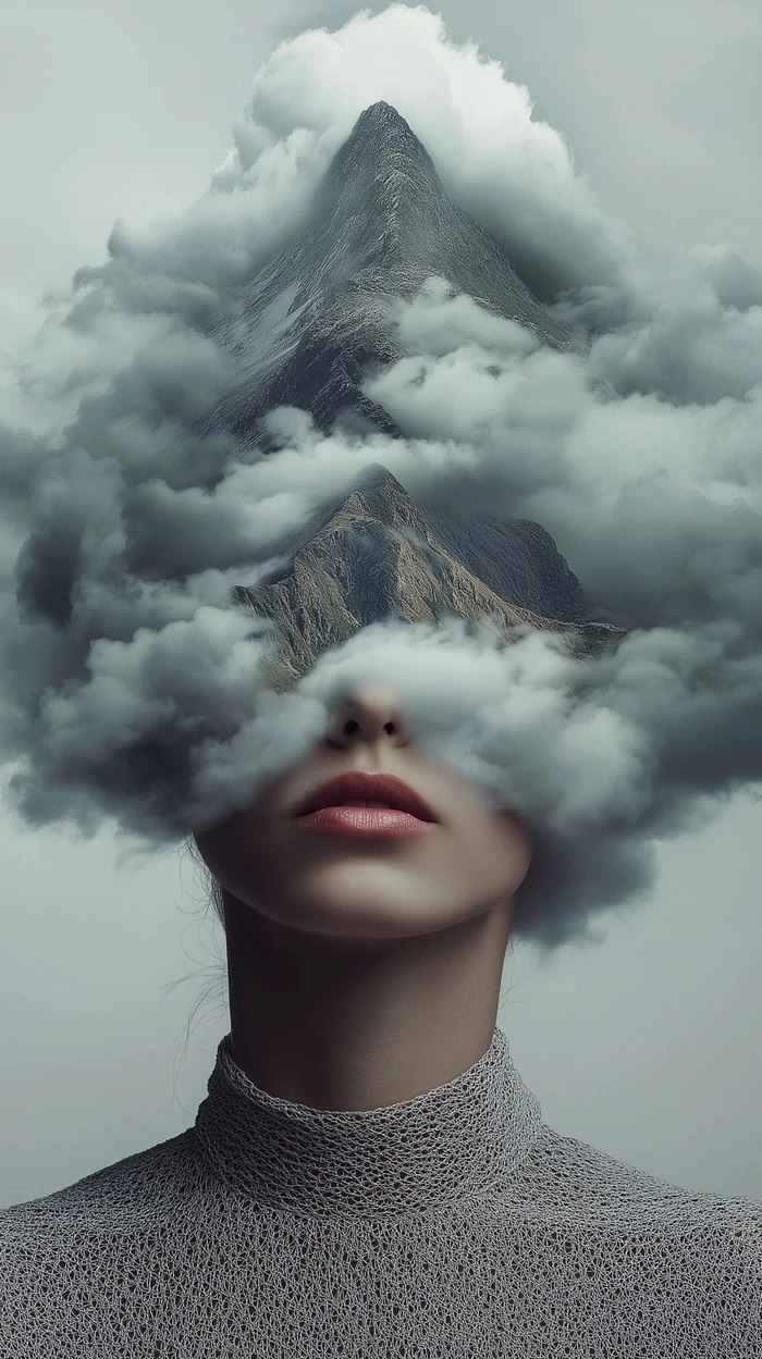 Hình nền cô gái buồn trắng đen buồn bã