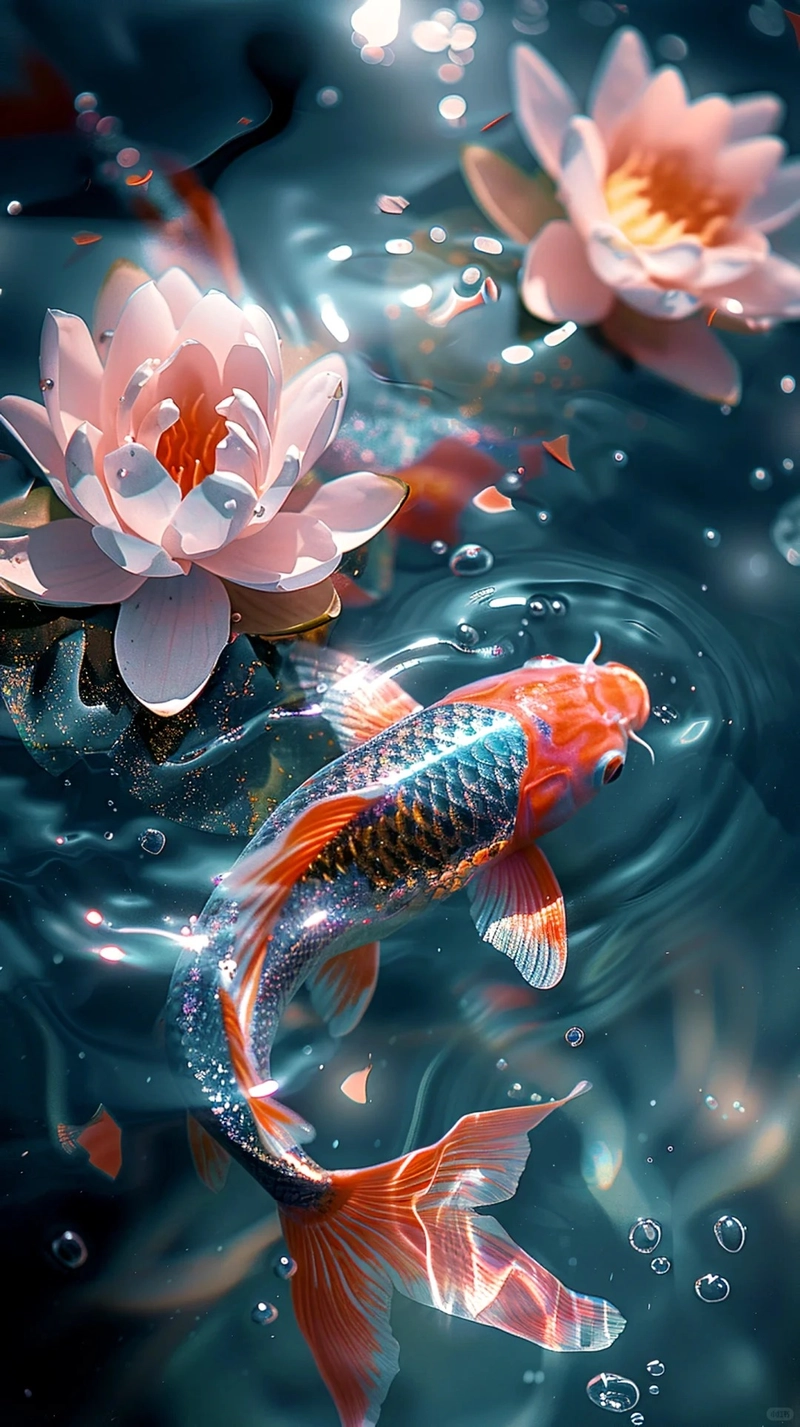Hình nền điện thoại cá chép đẹp