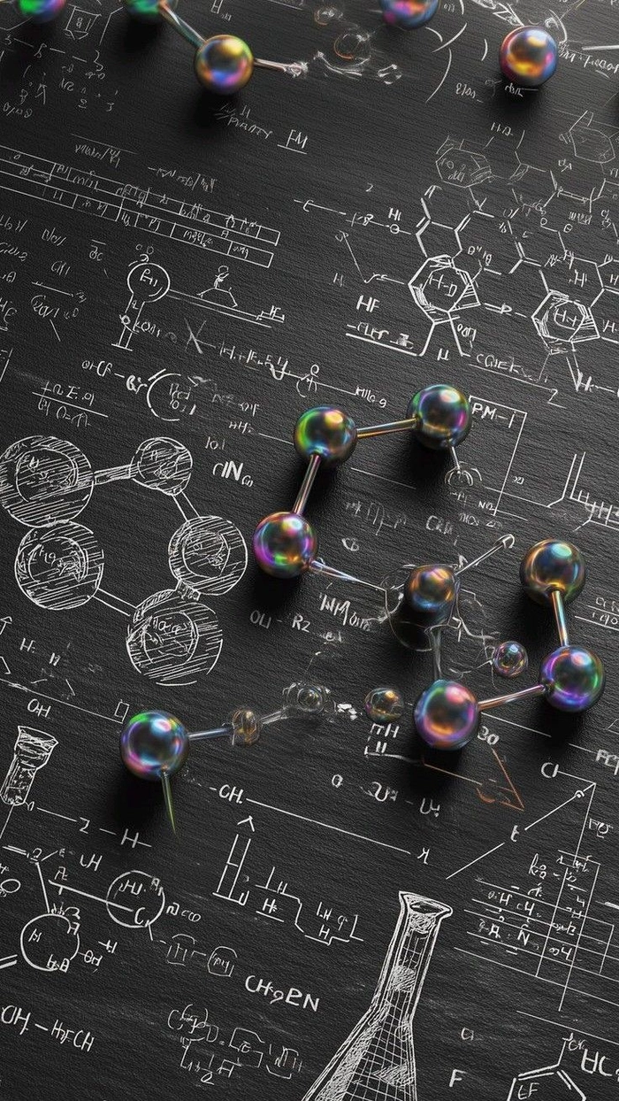 Hình nền ghi chú công thức Hóa học