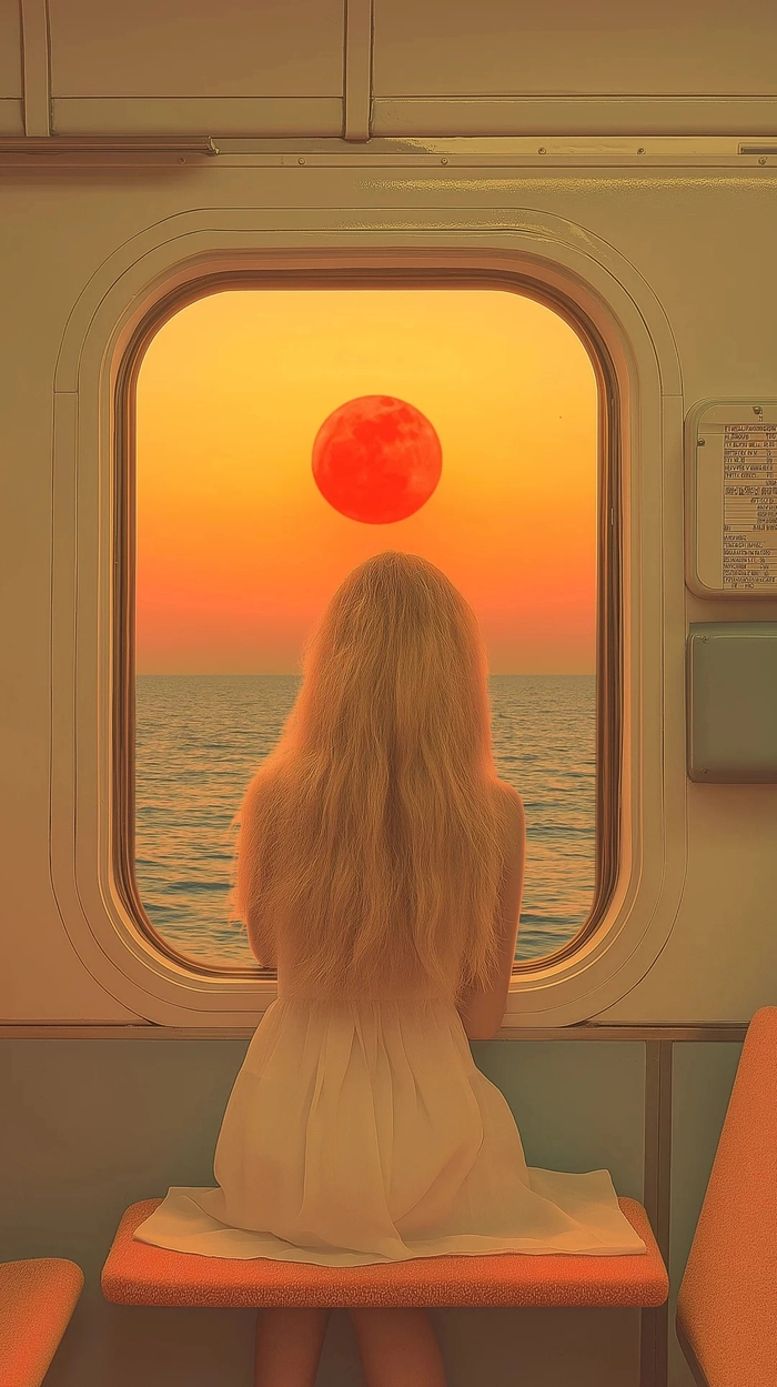 Hình nền máy tính cô gái buồn quay lưng