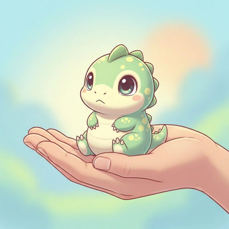 Khủng long cute chibi ngộ nghĩnh