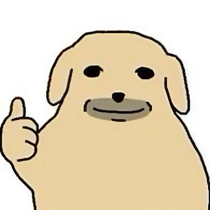 Meme chó like biểu cảm vui tươi