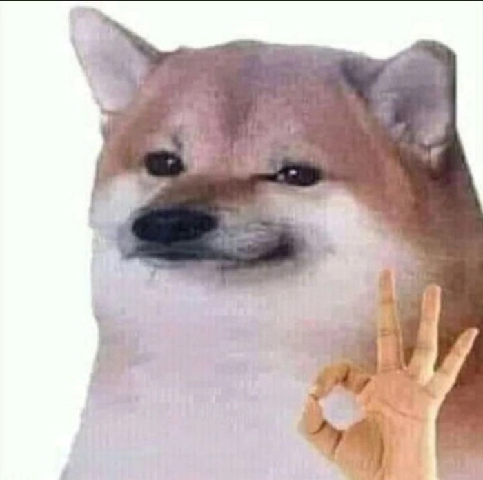 Meme con chó like đầy biểu cảm