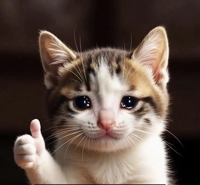 Meme mèo cười like siêu cute