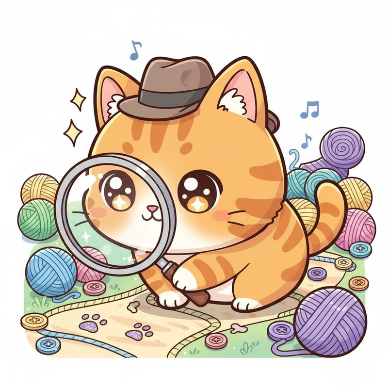 Mèo cute chibi anime tông màu ngọt