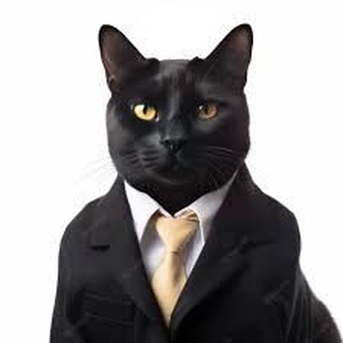 Mèo mặc vest meme đáng yêu