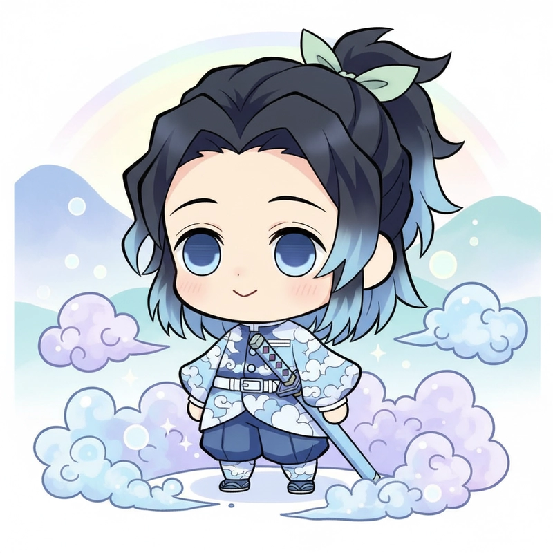 Muichiro Tokito chibi cute ngọt sắc