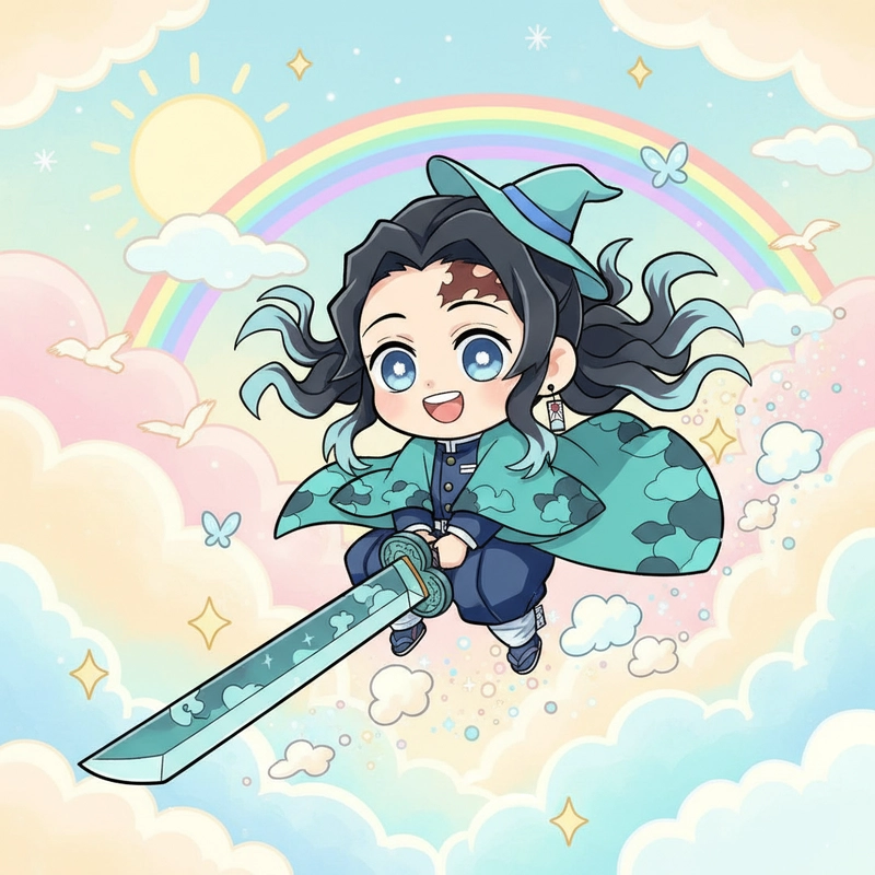 Muichiro chibi cute pastel