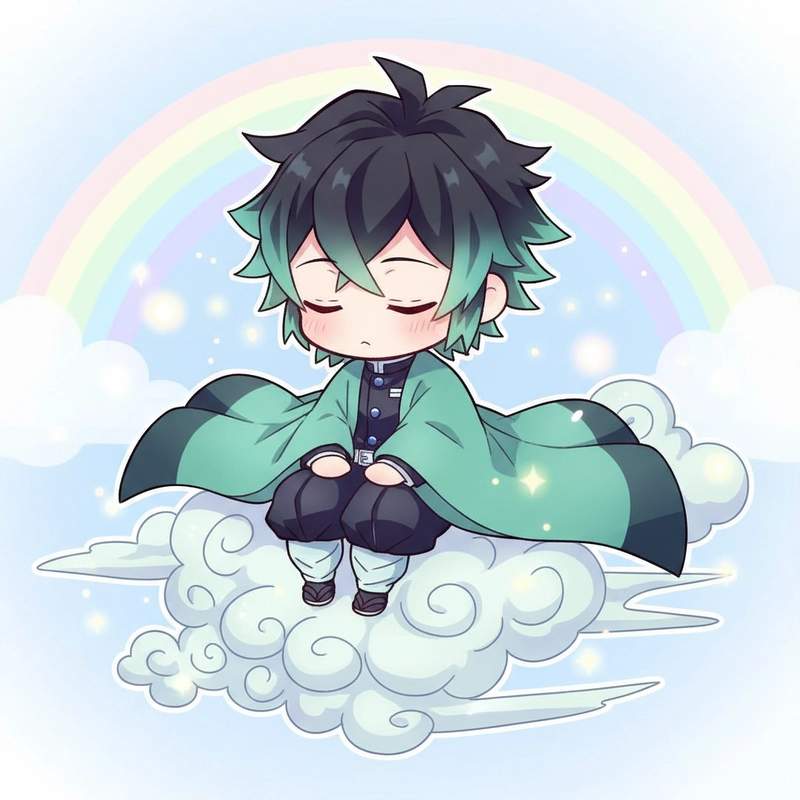 Muichiro chibi cute tinh nghịch