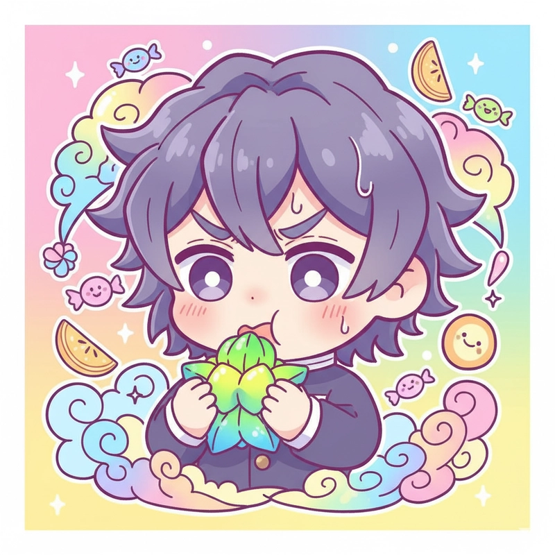 Muichiro chibi vô tri với vibe nhẹ