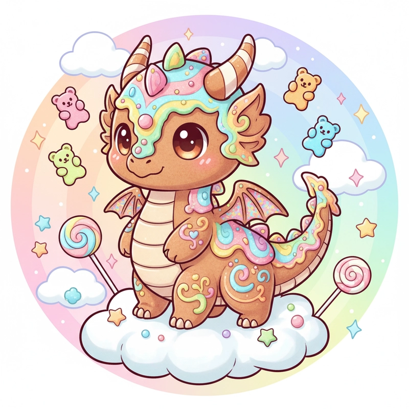 Rồng chibi cute phù hợp làm avatar