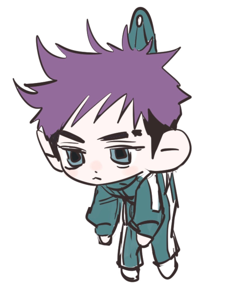 Squid Game Thanos chibi ngộ nghĩnh phong cách anime