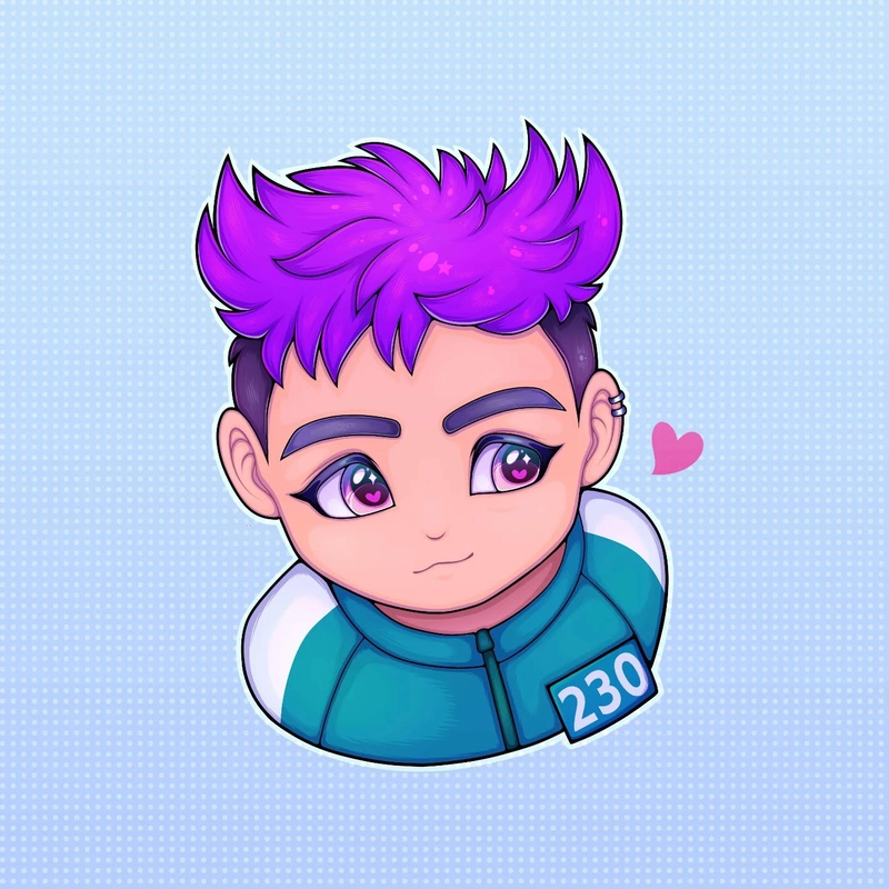 Thanos Squid Game chibi cute mềm mại