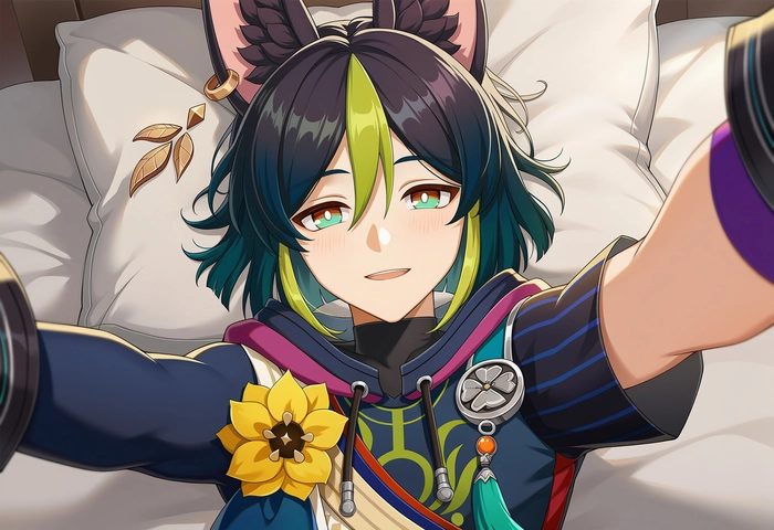 Tighnari Genshin tạo dáng đẹp