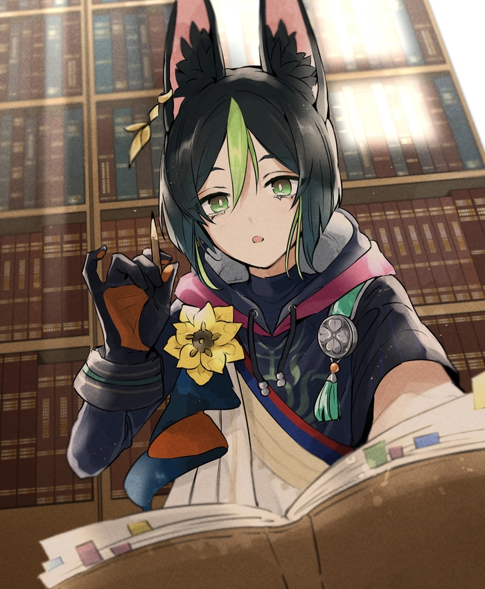 Tighnari Genshin với tai cáo dễ thương