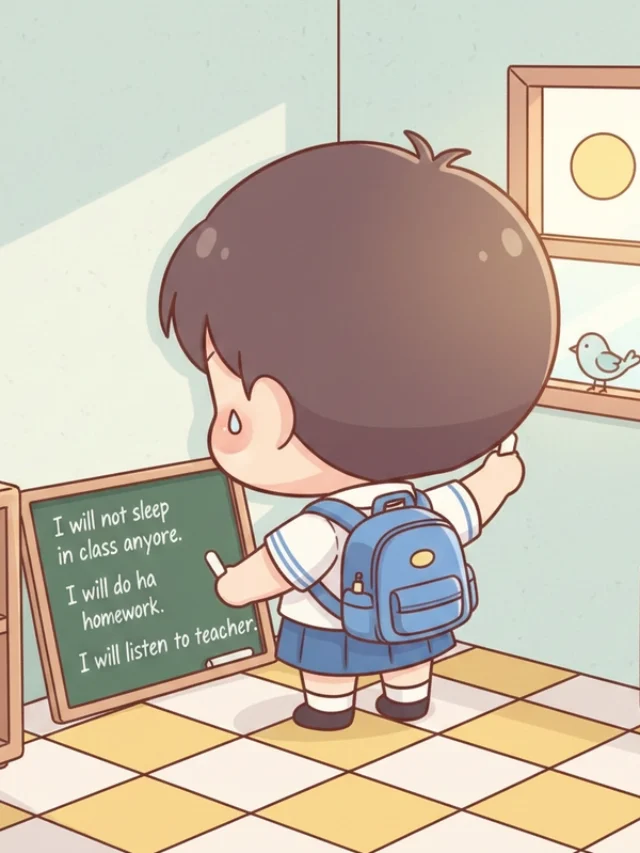 Hình chibi học sinh dễ thương