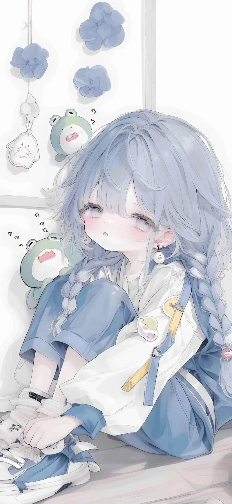 Hình nền bé gái chibi style hoạt hình