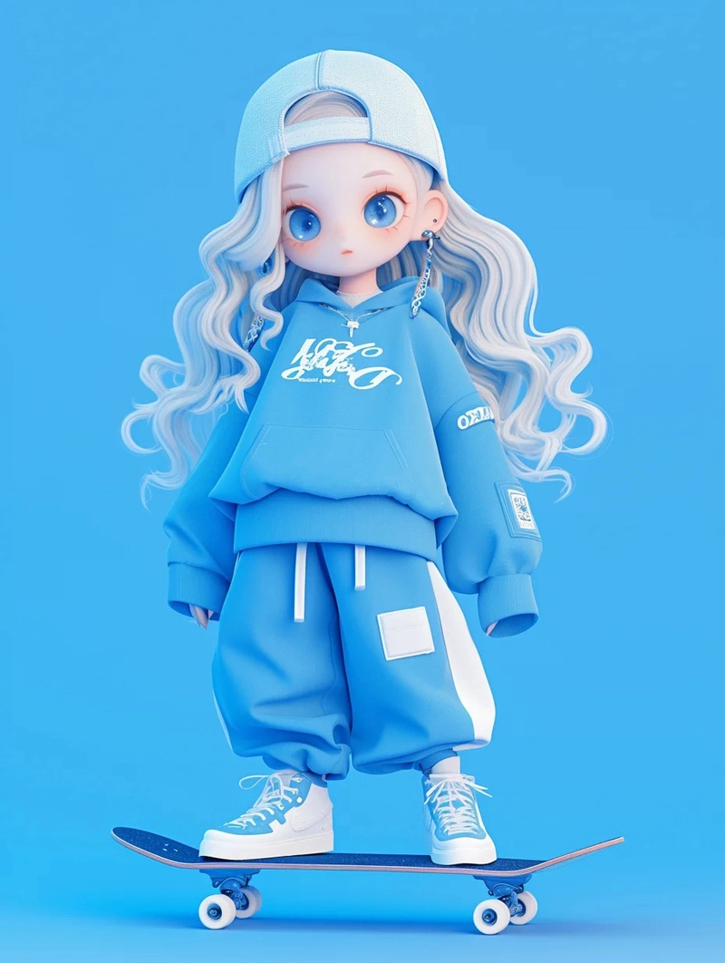 Hình nền chibi con gái cute hợp desktop