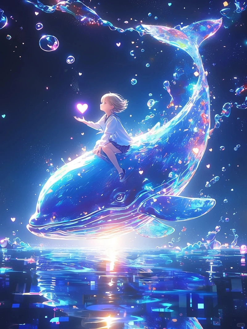 Hình nền cô gái màu xanh dương phong cách aesthetic