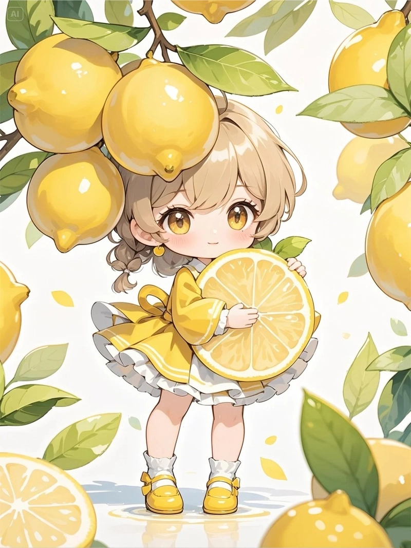 Hình nền con gái chibi hồn nhiên đáng yêu